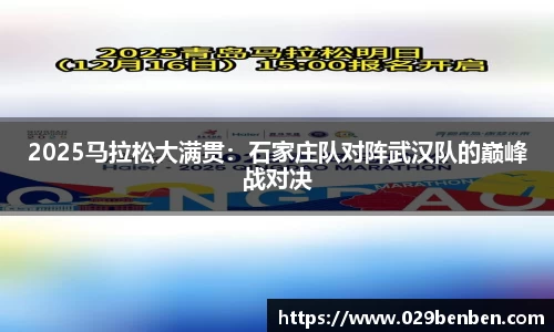 2025马拉松大满贯：石家庄队对阵武汉队的巅峰战对决