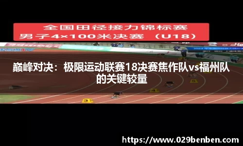 巅峰对决：极限运动联赛18决赛焦作队vs福州队的关键较量